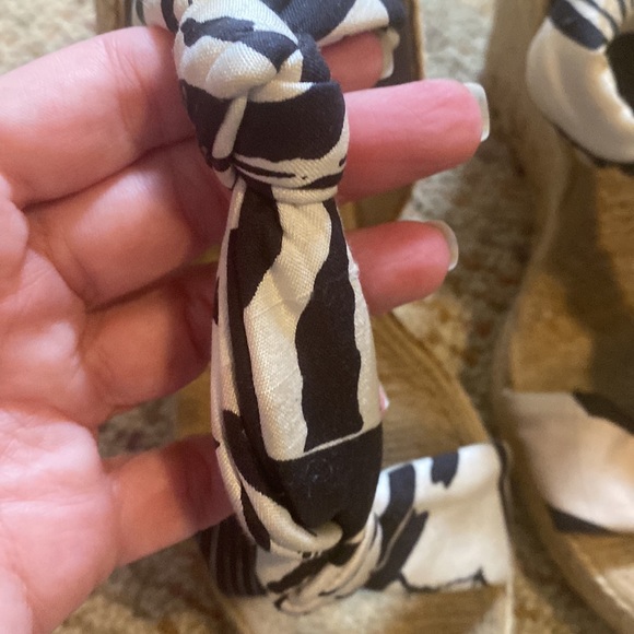 HP 🍾Stella McCartney Wedge Espadrilles sz 39.5 - Picture 8 of 11